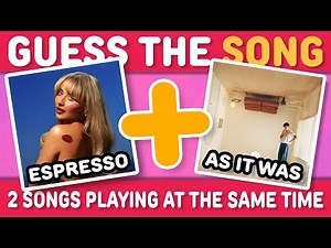 GUESS THE SONG 🤯 🎧 2 SONGS PLAYING AT THE SAME TIME | Song Quiz