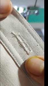 How to Sew a Perfect Buttonhole on a Portable Machine #sewing #sewingtipsandtricks #sewinghacks