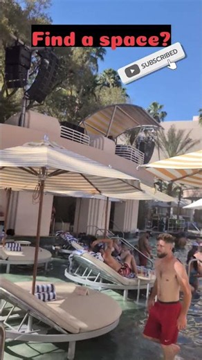 This Vegas Pool Party Was Wild 😳 | Flamingo GO Pool #travel #usatravelvlog#shorts