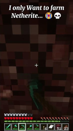 I only want to farm Netherite... 😭💀 #Minecraft #CZX