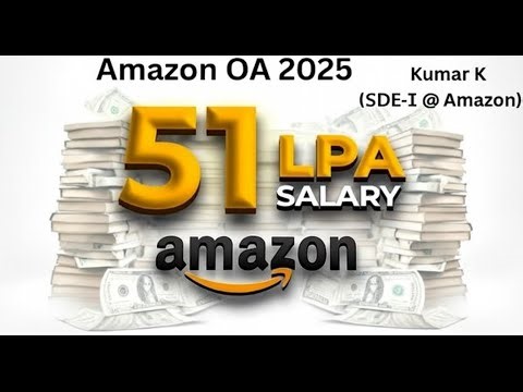Amazon 51 LPA🔥 DSA Online Assessment (SDE Intern/SDE-1) — Only 1% Can Solve This! 🔥