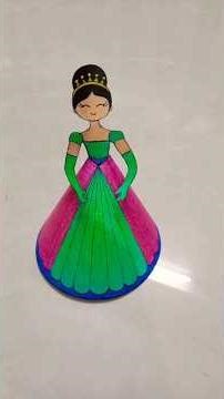 DIY Paper Doll / Princess Doll ✨💫#shorts #papercraft