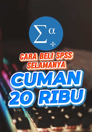 Cara Beli Aplikasi SPSS Aktif Selamanya. #spss #mahasiswa #statistik #spsstutorial