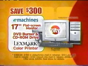 2004 Circut City computer Commercial