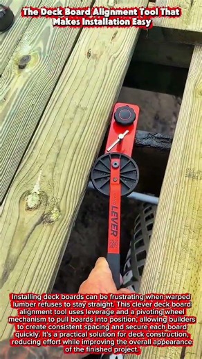 The Deck Board Alignment Tool That Makes Installation Easy #woodworking #craftsmanship #wood