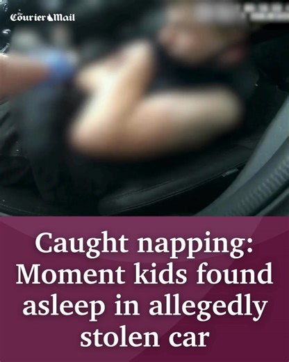 70K views · 183 reactions | "Can I get another car crew here". This is the moment police discovered three children – the youngest aged just 12 – sleeping inside a car allegedly stolen in Brisbane’s north. Full video, details: https://bit.ly/3HUpzBe | Courier Mail | Facebook