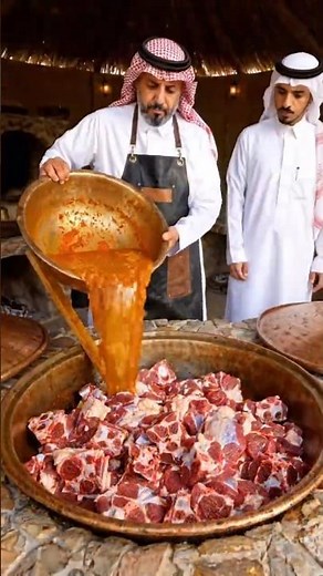 How Arabs Cook Eid Meat Underground for 6 Hours! Traditional Saudi Sawa Meat Cooking 🔥🍖