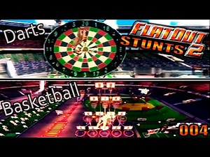 Flatout 2 [004] Stunt: Darts, Basketball [Deutsch] Let's Play Flatout 2