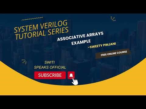 Associative Arrays Example ‪@SwitiSpeaksOfficial‬ #sv #systemverilog #education #careerdevelopment