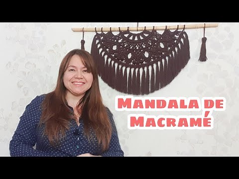 Mandala de Macramé paso a paso Tutorial Macramé