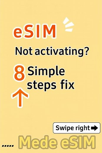eSIM Not Working? Follow These 8 Simple Steps to Fix Activation Problems ⚡📶 #esim #medeesim