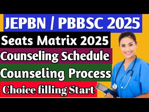 JEPBN Online Counselling Process 2025 | Post Basic Bsc Nursing online Counseling Process 2025