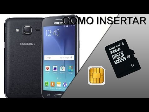 Samsung Galaxy J2 Como Colocar la Simcard y Micro SD