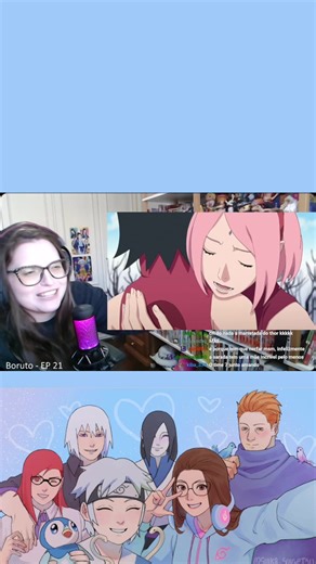 So queria um beijinho Sasusaku 😭 #react #sakura #sasuke #sarada #boruto