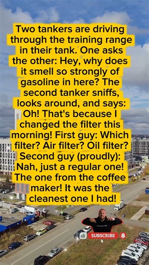 Тhе Соffее Filter Tank😎#funny #jokes #newvideo #quotes #ytshorts #ytshort #comedy #humor #tankers