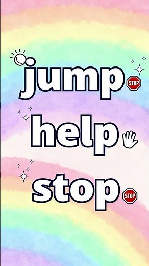 Sight Word Song: jump • help • stop | Storybook Sisters