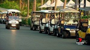 A Gold Coast woman has serious injuries following a golf buggy crash on Hamilton Island. Five people were injured when it lost control along a driveway. 7NEWS at 6pm. More: 7news.link/3LWg4zF #7NEWS | 7NEWS Brisbane
