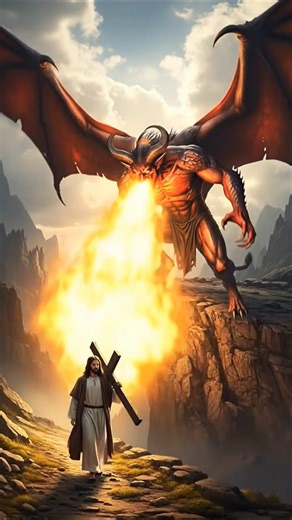 What happens when a Demon meets the Cross? 😳 #shorts