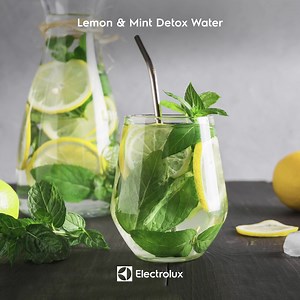 18K views · 29 reactions | When life gives you lemons, it is time to detox. Replenish your body as you stay hydrated with this Lemon Mint & Cucumber detox water recipe. Store it overnight in your UltimateTaste 300 bottom freezer refrigerator and drink it first thing in the morning to start the day fresh. Learn more about our UltimateTaste 300 refrigerator here: https://bit.ly/3rtiXyk #Electrolux #UltimateTaste #Refrigerator #Detox | Electrolux | Facebook