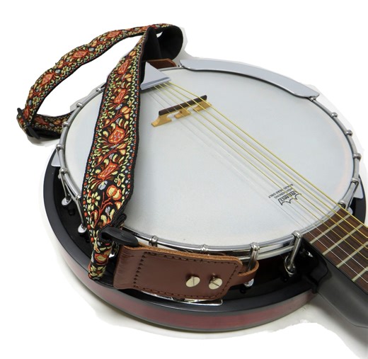 Banjo Clip Strap Adjustable Vintage 60's Hendrix Jacquard Woven Guitar Band Instrument Accessory - Etsy