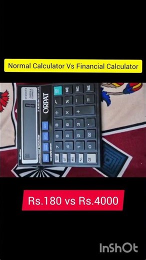 Normal Calculator vs Financial Calculator #trending #calculator #viral #cfa #finance #shorts #shorts