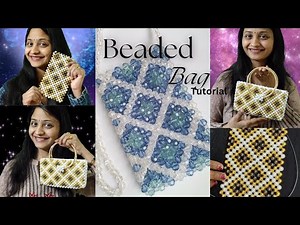 how to make pearl bag at home👛|pearl bag full tutorial😎|beaded bag tutorial🤗|pearl design🤩|pattern