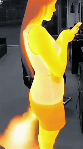 An embarrassing scene captured by imaging #thermalimaging #outrageousmomentsundersurveillance #funny