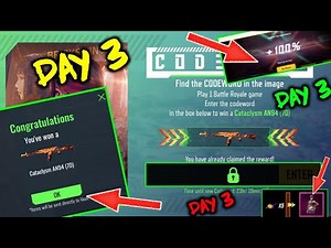 Day 3 Code Word Event | Code Word Answer | Free Fire New Event | Mystery Top Up Bonus | Mystery Shop