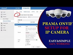 How to configure ONVIF IP camera | ip camera onvif setup