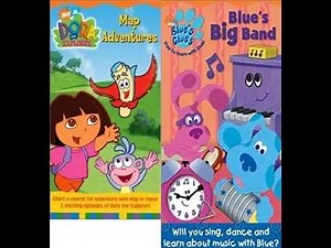 Opening to Dora the Explorer: Map Adventures and Blue's Clues: Blue's Big Band Canadian VHS (2003)