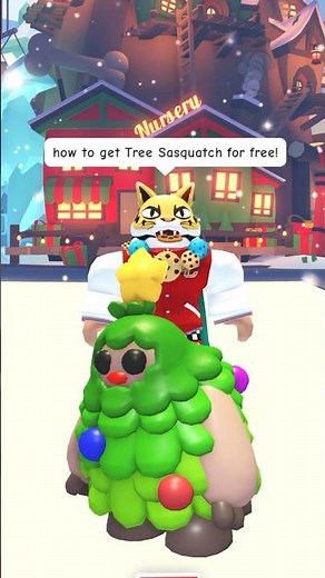 How to get Tree Sasquatch FREE In Adopt Me Christmas Update #roblox #adoptme #adoptmeshorts
