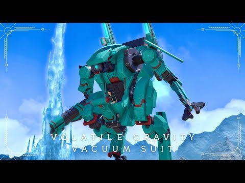 チョコミントカラーのロボットマウント『局地用パワーローダー』（惑星オイジュス）#FF14