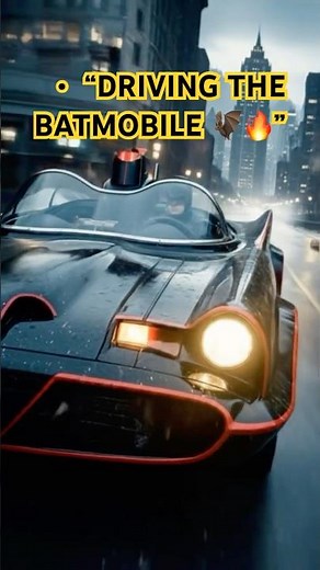 🚨 Driving the Legendary 1966 Batmobile 🦇 | Adam West Batman Car | Viral Short #shorts