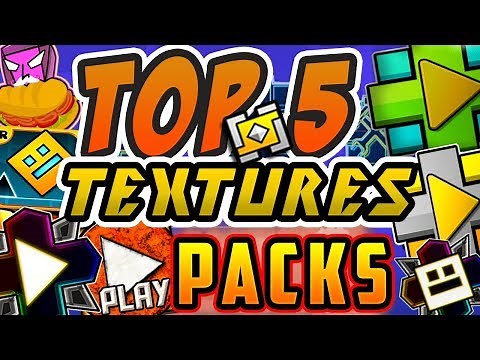 ¡LOS MEJORES! Top 5 Textures Packs Para Geometry Dash 2.11 [#37] | Raxter