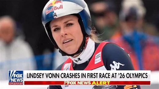 Olympic champion Lindsey Vonn crashed just seconds after leaving the start gate during the women’s downhill at the 2026 Winter Olympics in Cortina d’Ampezzo. She was airlifted off the course by helicopter. | Fox & Friends