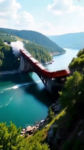 Train Disaster Caught on Camera | Railway Bridge Collapse