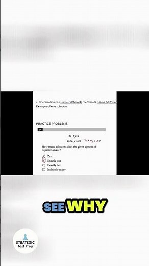 Algebra problem walkthrough 👉 From identifying one solution to comparing coefficients and constants