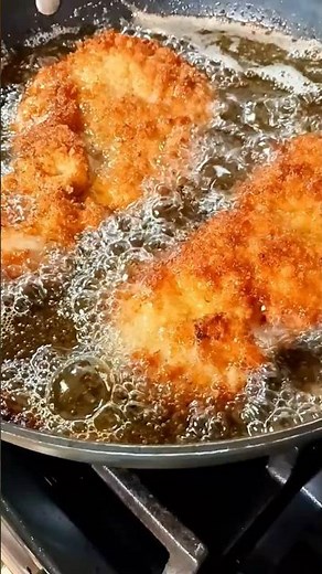 Crispy Breaded Chicken Cutlets | Panko + Parmesan #shortsvideo #chicken #friedchicken