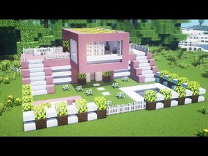 Build a cute house for girls in Minecraft 😊 #422