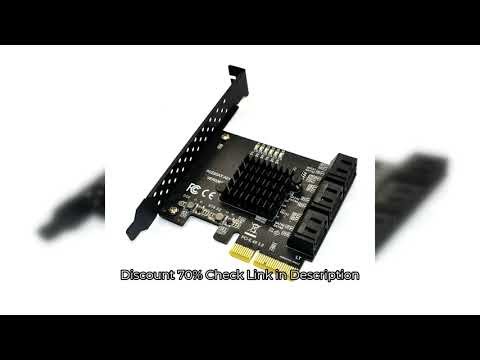 SATA PCI e Adapter 6 Ports SATA 3.0 to PCI Express x4 Expansion Card SATA3.0 PCIe PCI-e SATA Control