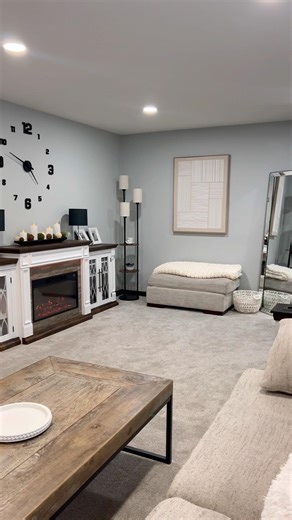 Farmhouse living room makeover #cozyhomeideas #home #quietvideo #quietvlog #simplelifestyle #decor