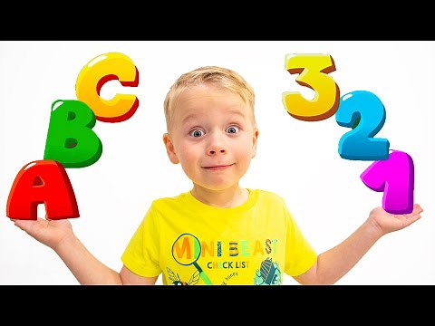 LEARN ABC & COUNT TO 10 with Toddlers Gaby and Alex