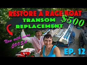 COOSA TRANSOM REPLACEMENT HOW TO Sleekcraft SST Sunday #12