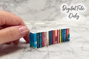 1/12 Scale Miniature Books- Digital STL File - Etsy