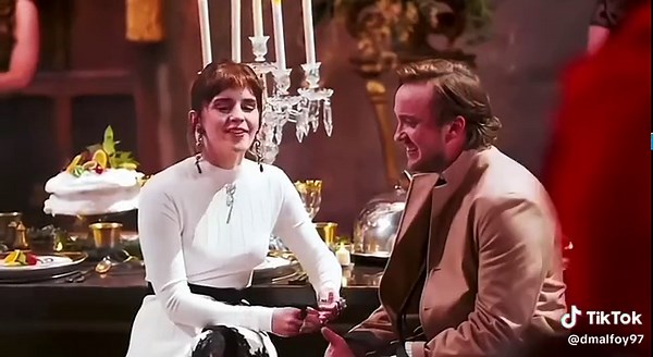 Emma Watson and Tom Felton Kiss - Draco Malfoy and Hermione Granger