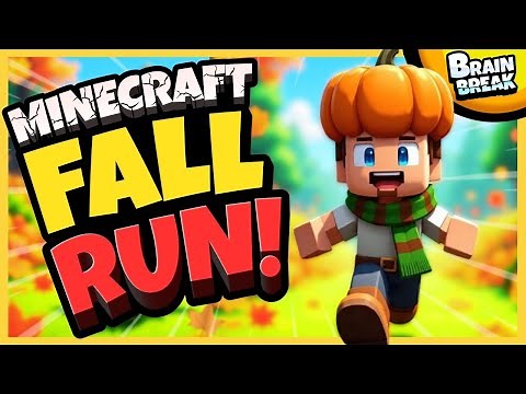 🍂 Minecraft Fall Run 🍂 Brain Break 🍂 Fall Brain Breaks for Kids 🍂 Danny Go Inspired