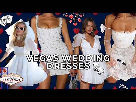 Choosing My Vegas Wedding Dress! | Bridal Mini Dress Try On Haul