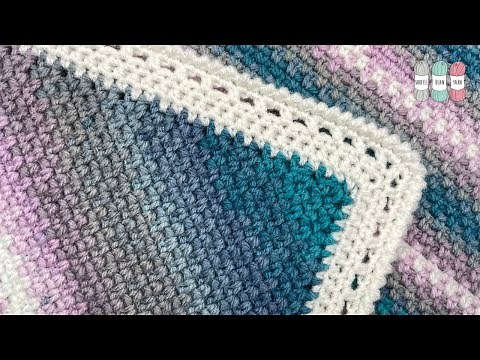 Easy Crochet Peephole Border - Perfect for Baby Blankets!