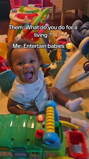 In the business of entertaining babies. ✨️❤️ #childcare #babies | Safia Reed