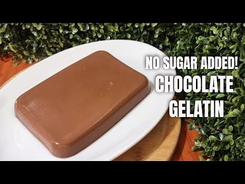 Chocolate Gelatin Recipe | No Sugar added